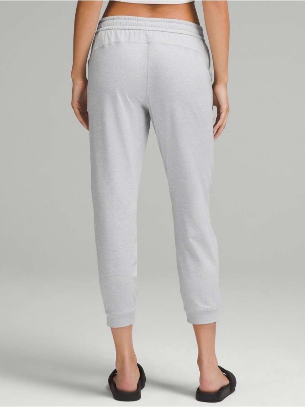 Lululemon Soft Jersey Classic-Fit Mid-Rise Jogger Heathered Ultra Light Grey 8 - Picture 4 of 8